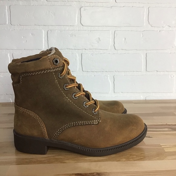 KODIAK leather lace up ankle boots brown size 5 - Picture 3 of 16